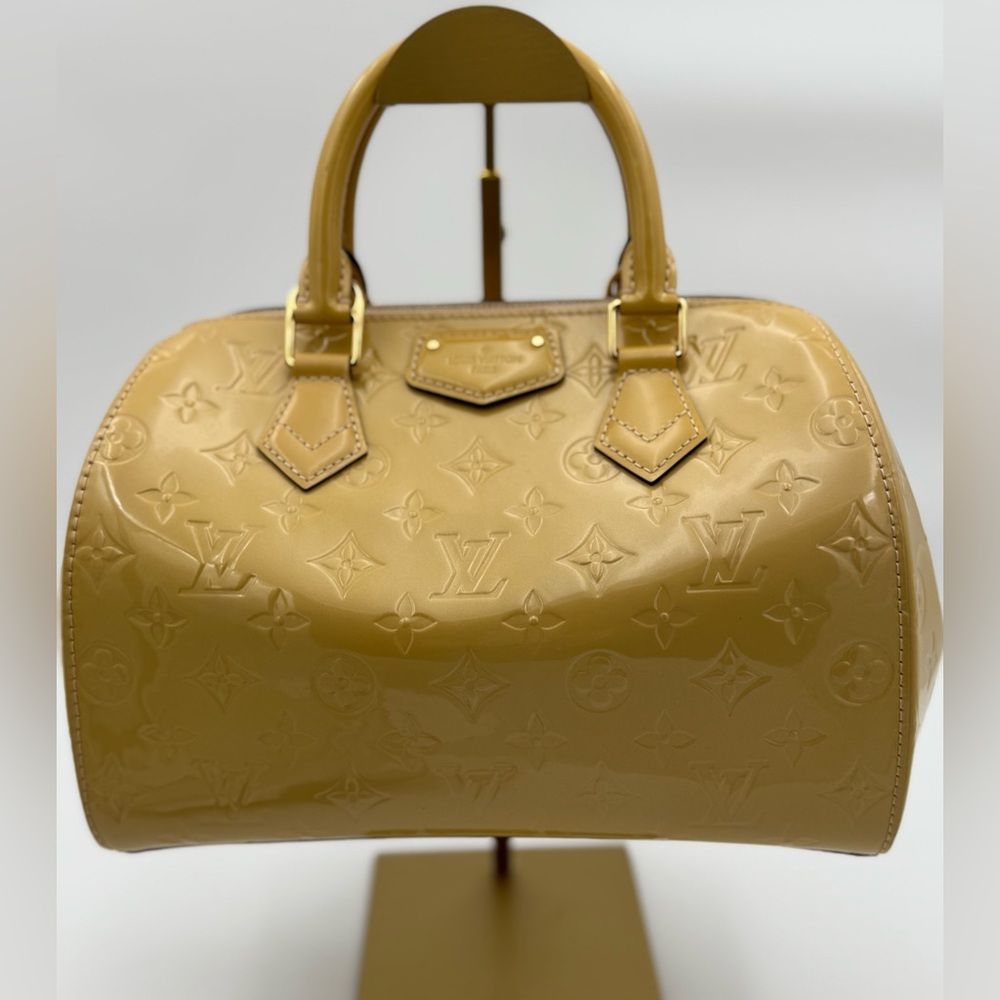 Louis Vuitton Alma BB Monogram Vernis patent-finish leather. NWOT